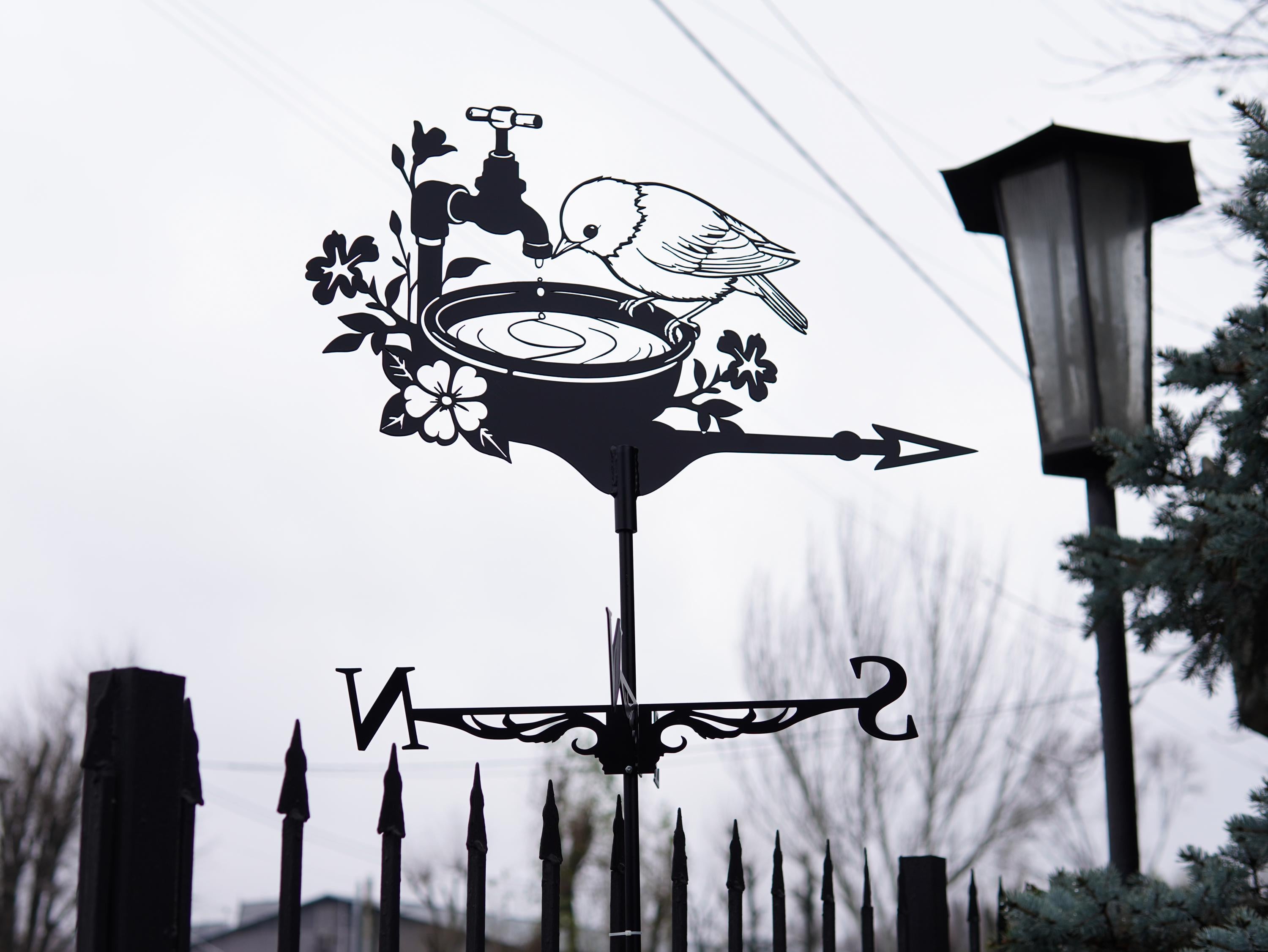 Metal Bird Weathervane — 2