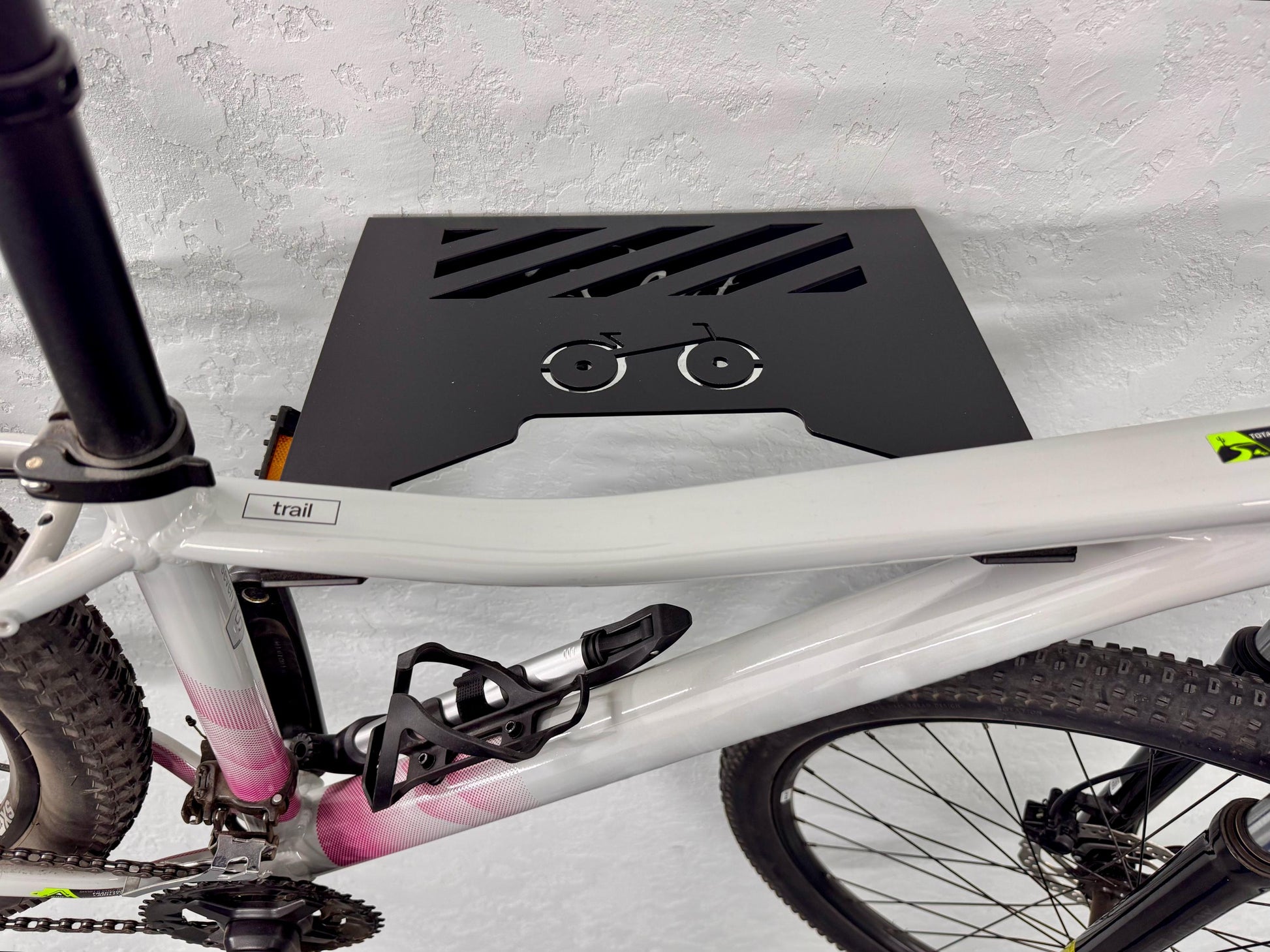 Steel Wall Mount For Bike with Shelf and Hooks — 2
