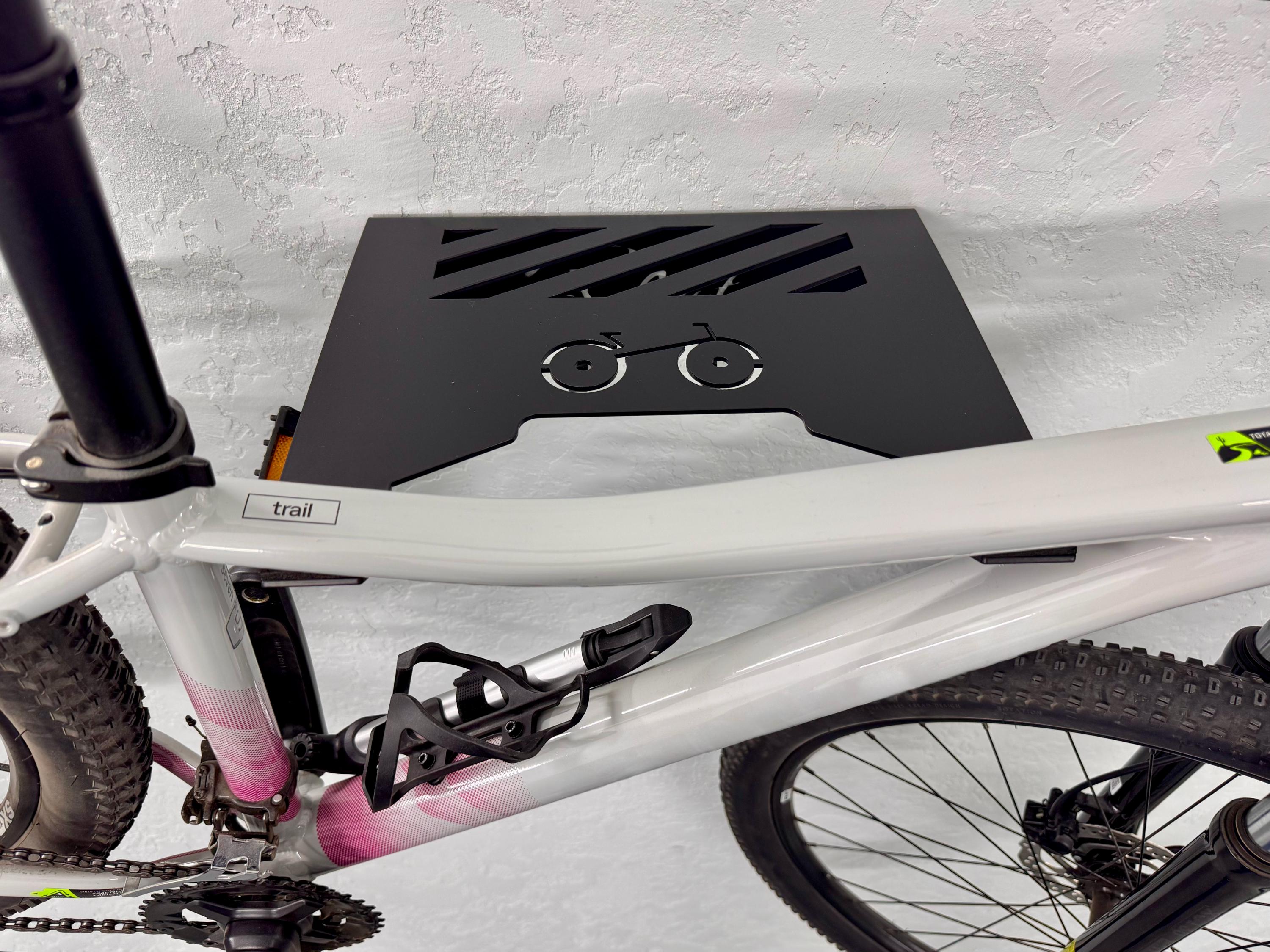 Steel Wall Mount For Bike with Shelf and Hooks — 2