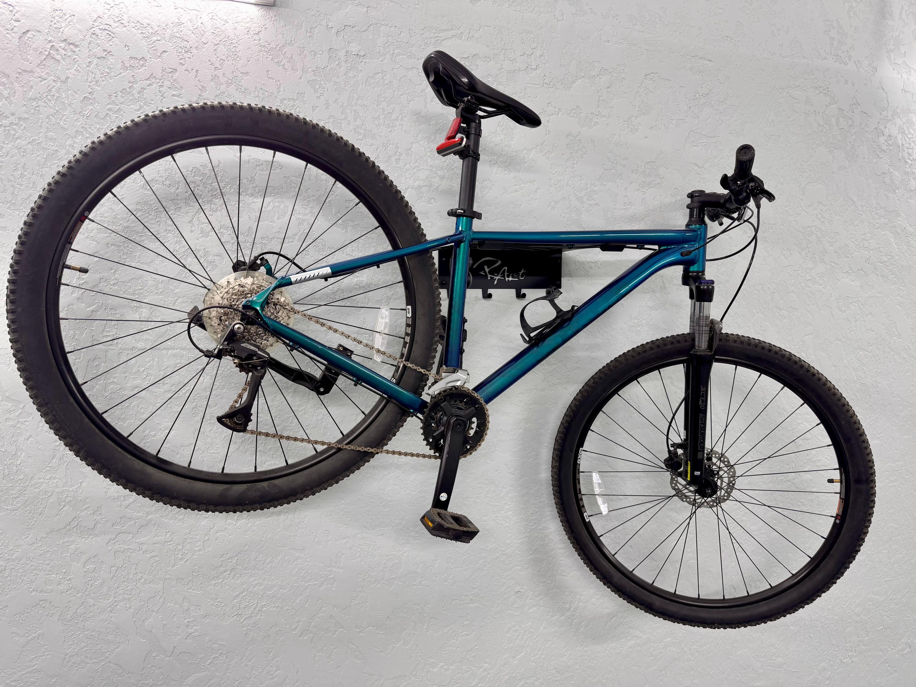 Steel Wall Mount For Bike with Shelf and Hooks — 4