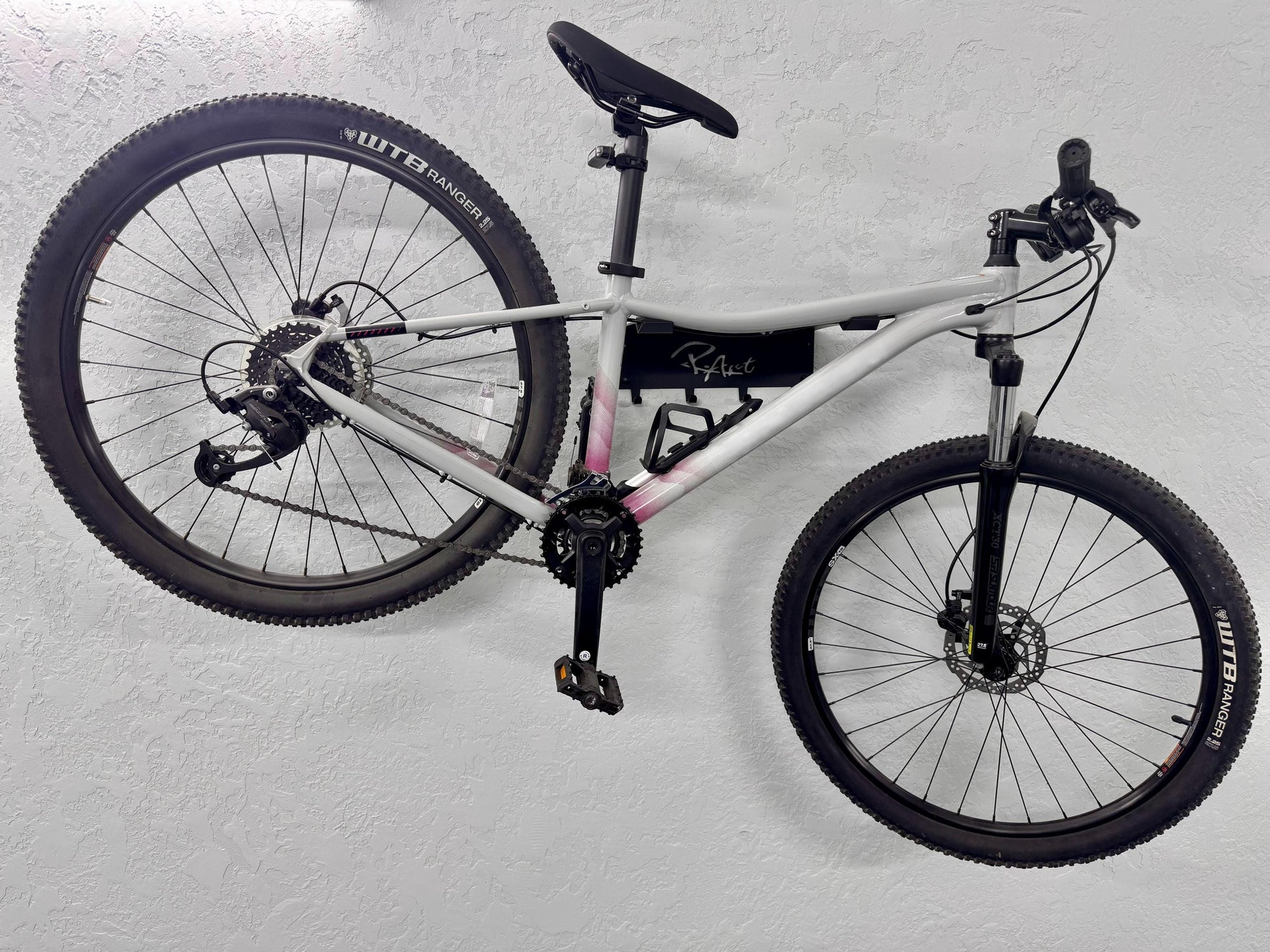 Steel Wall Mount For Bike with Shelf and Hooks — 3