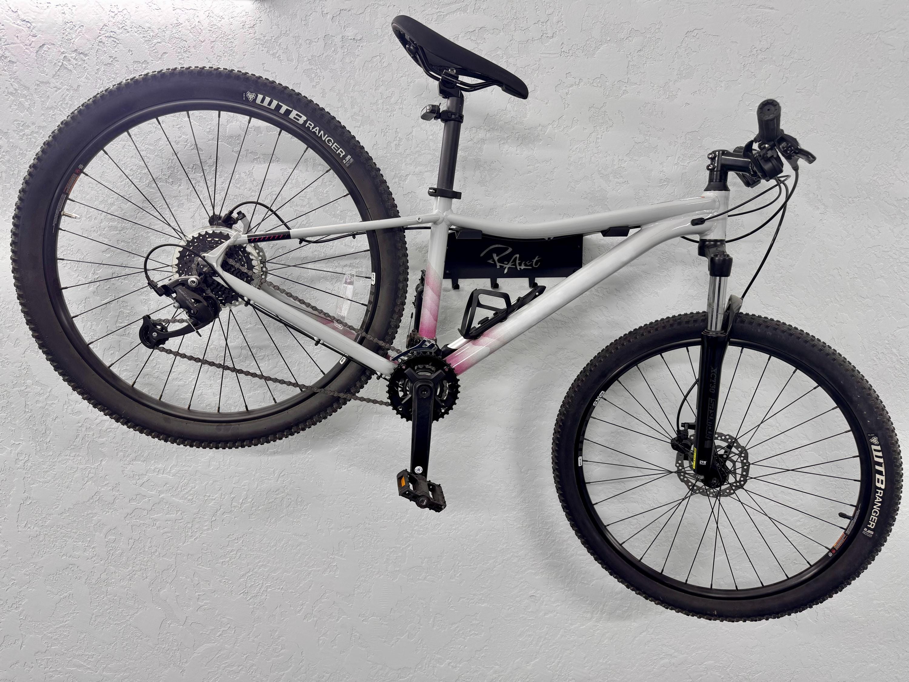 Steel Wall Mount For Bike with Shelf and Hooks — 3