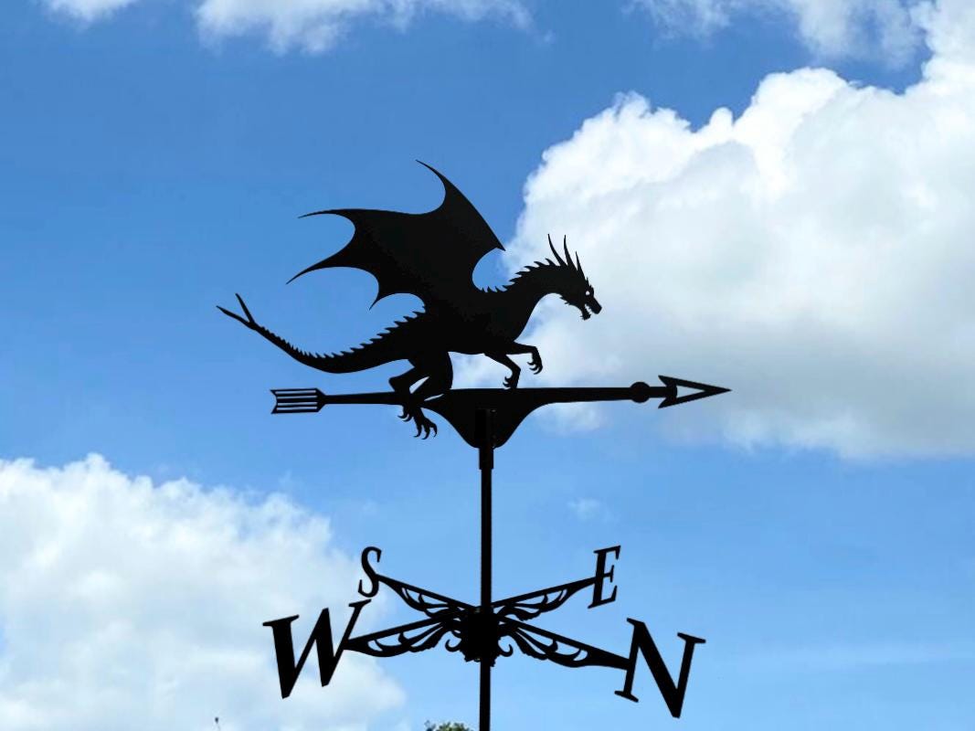 Metal Dragon Weathervane