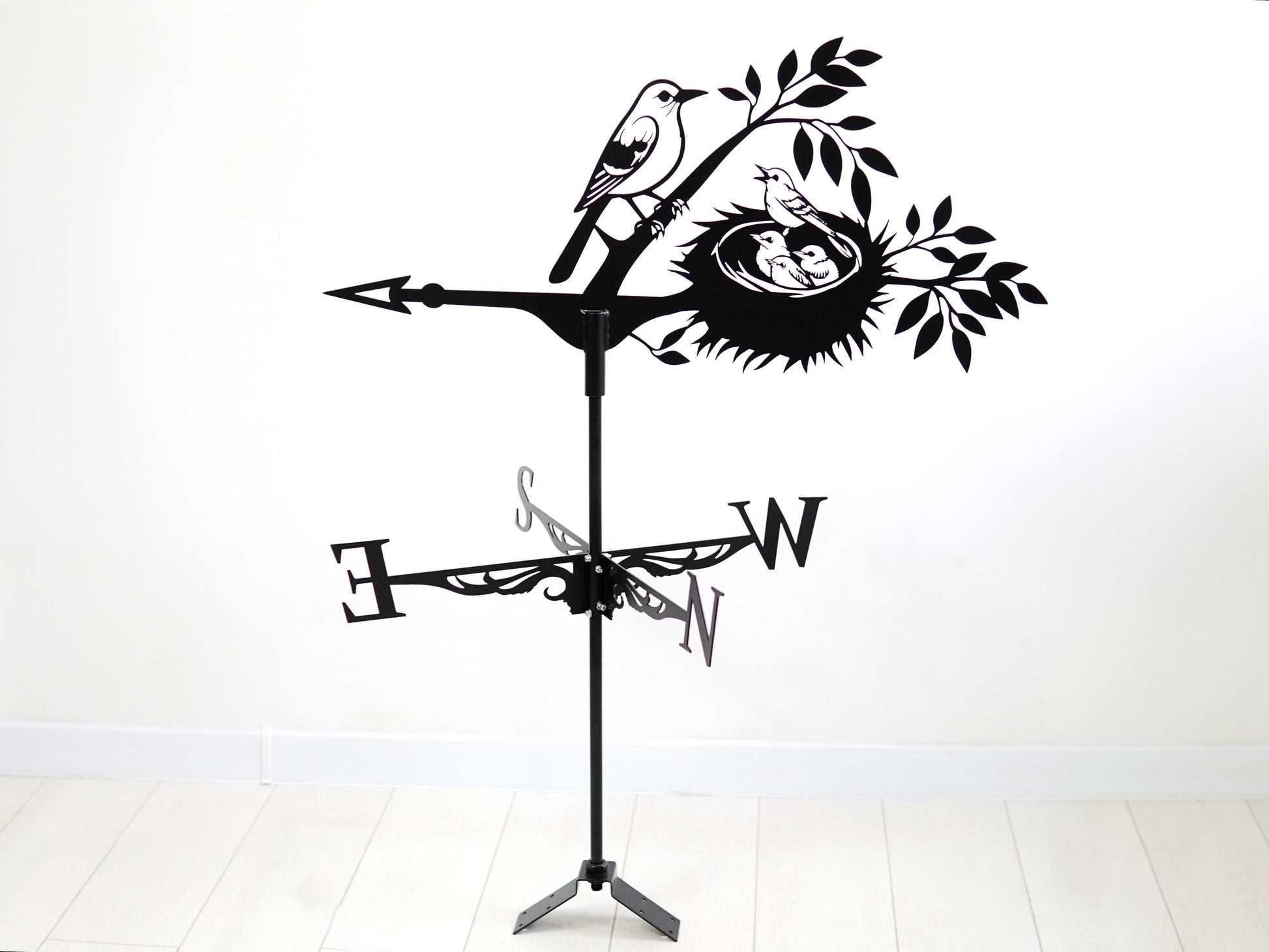 Birds Nest Metal Weathervane — 3