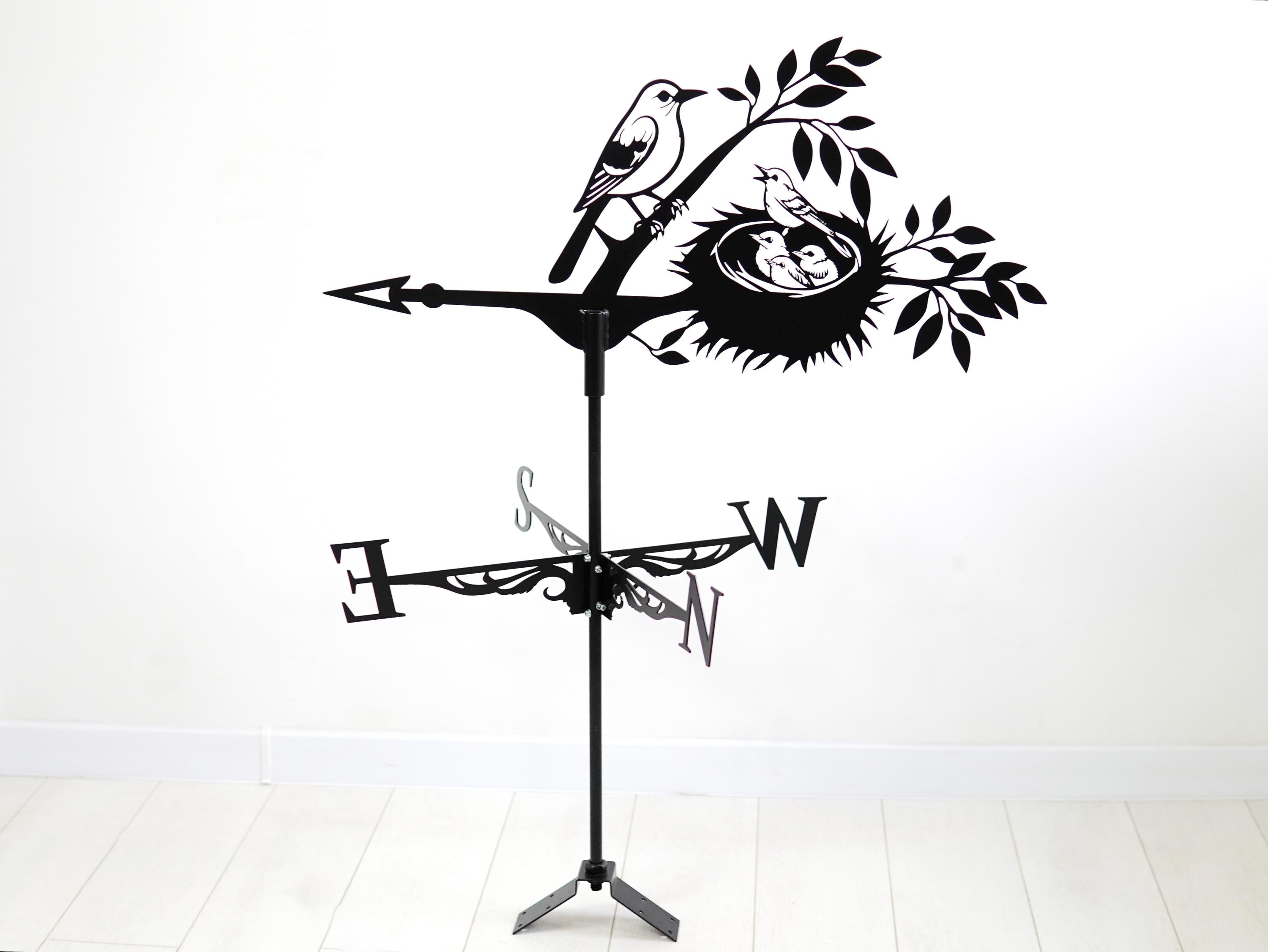 Birds Nest Metal Weathervane — 3