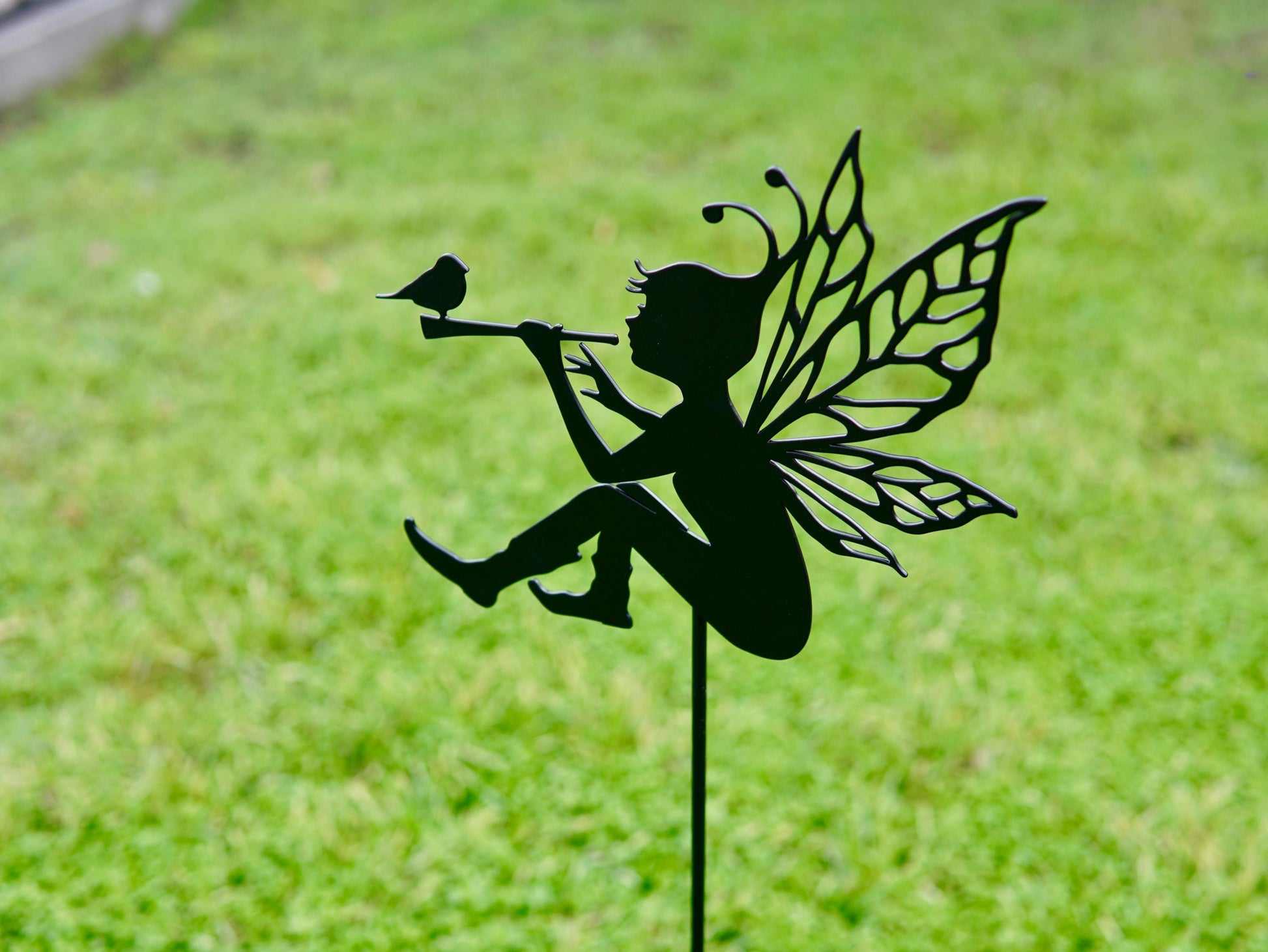 Elf and Bird Charming Decoration For Backyard or Lawn. Outdoor Decorat