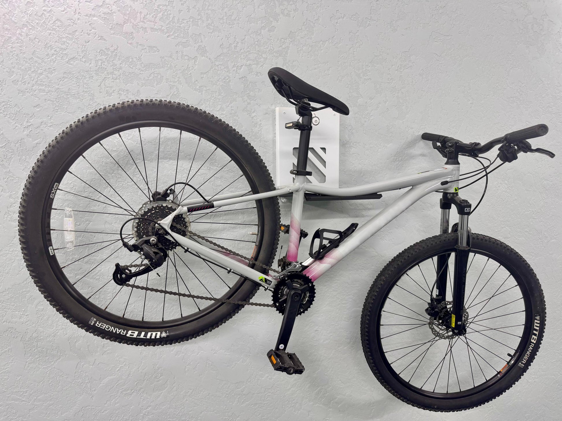 Foldable Steel Wall Mount For Bike with Shelf and Hooks — 2
