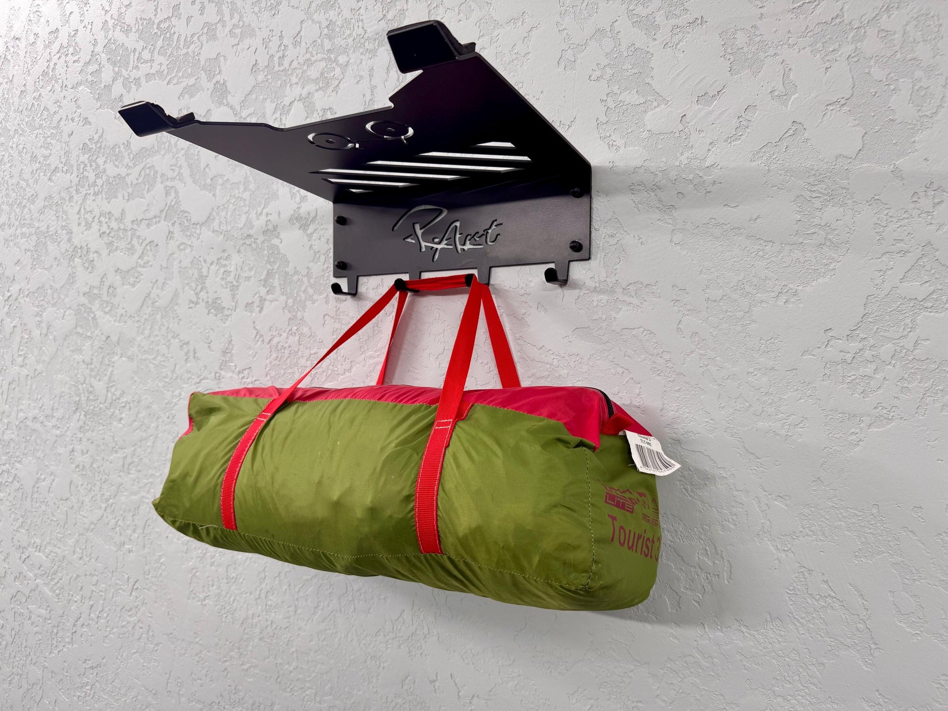 Steel Wall Mount For Bike with Shelf and Hooks — 9