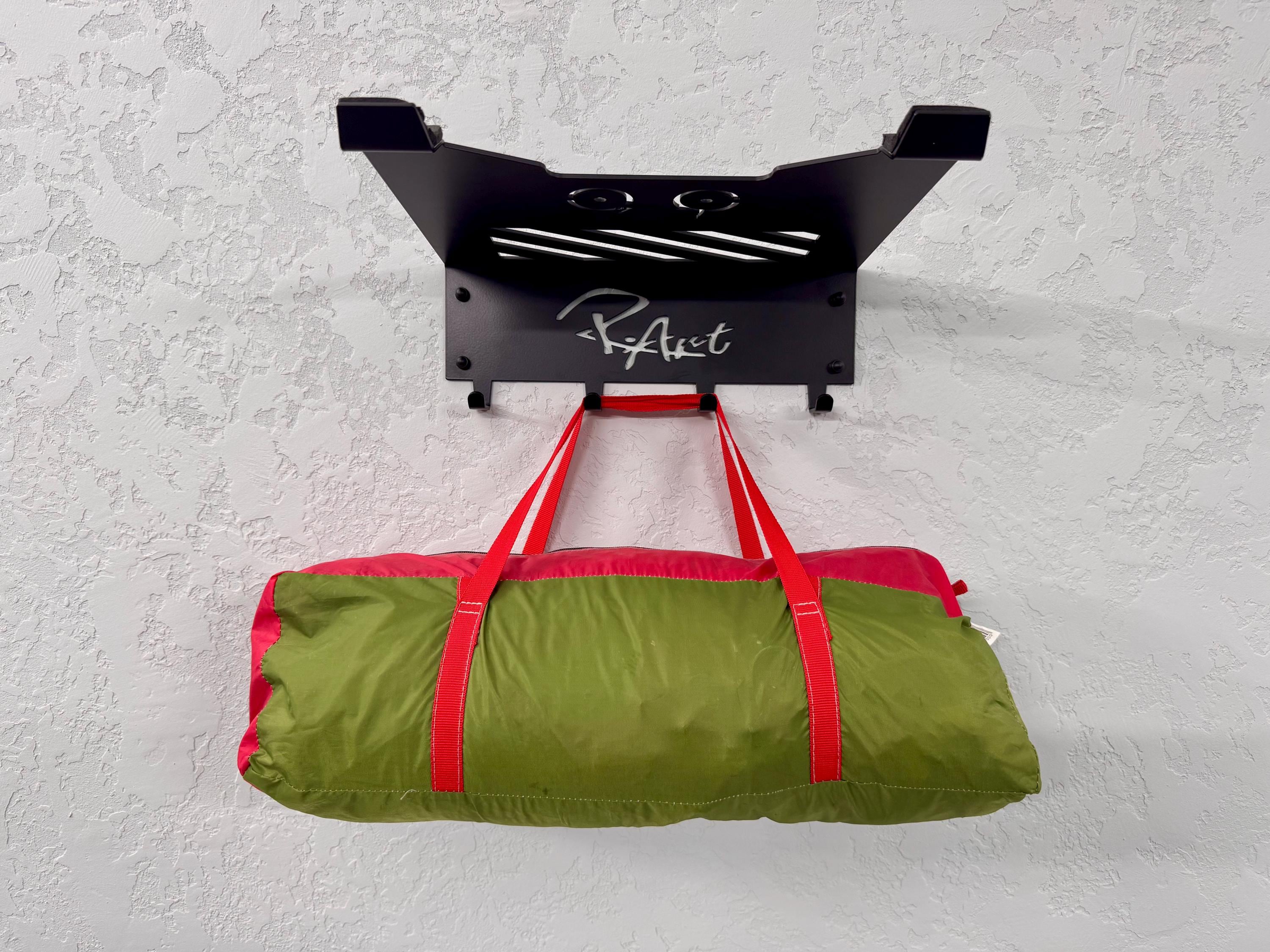 Steel Wall Mount For Bike with Shelf and Hooks — 8