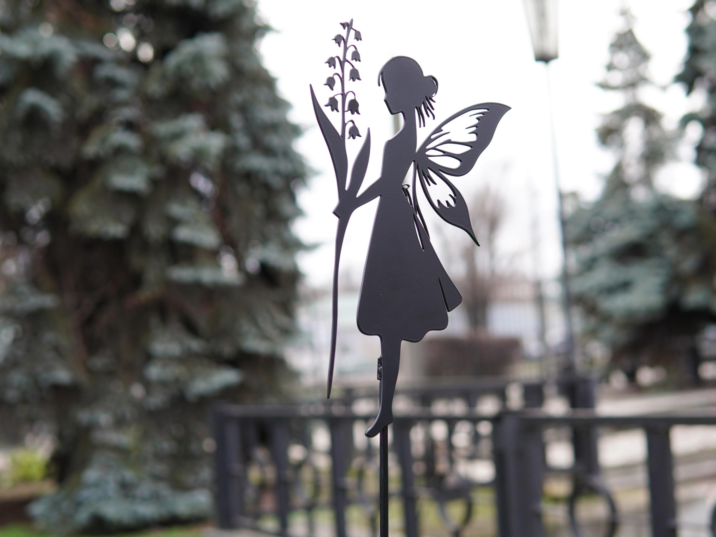 Fairy with Lily For Backyard or Patio. Captivating Touch for Your Outd — 8