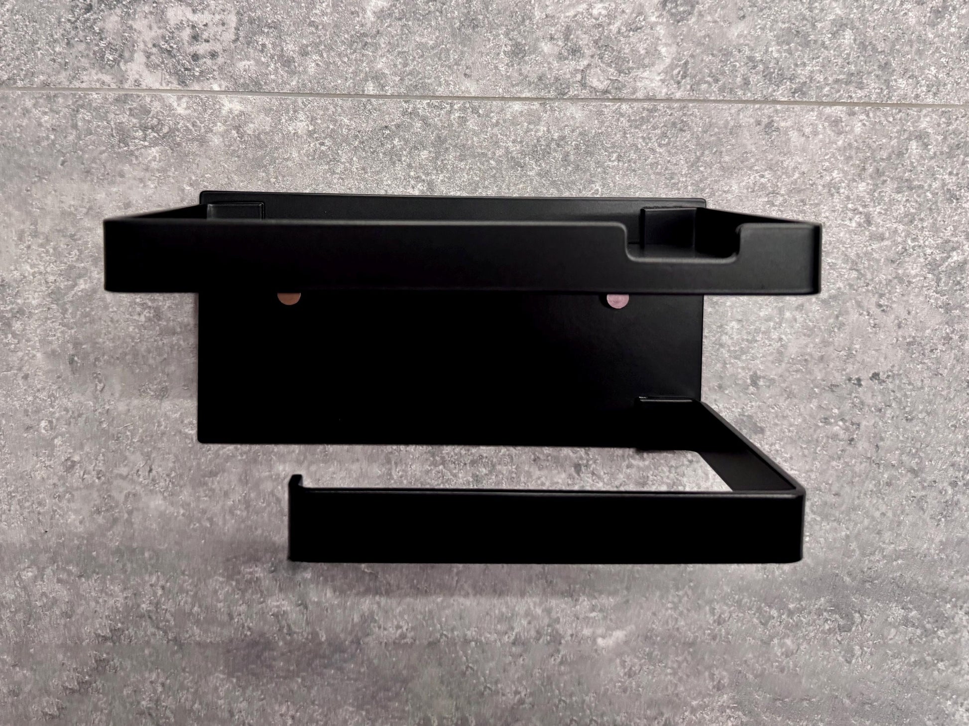 Aluminum Toilet Paper Holder with Shelf for Phone — 8