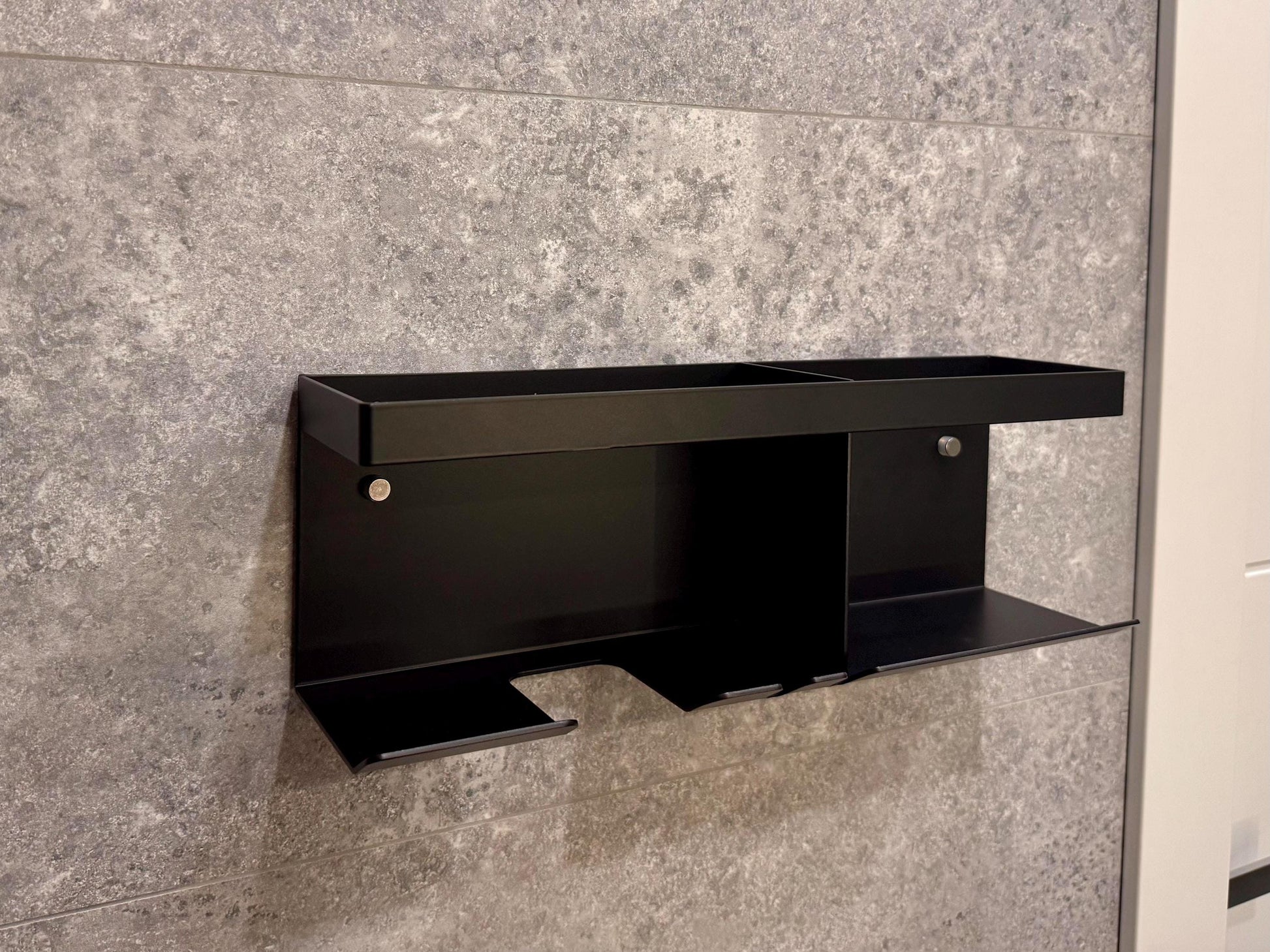 Hair Dryer Holder Aluminum Shelf for Hair Cosmetics and Accessories — 3