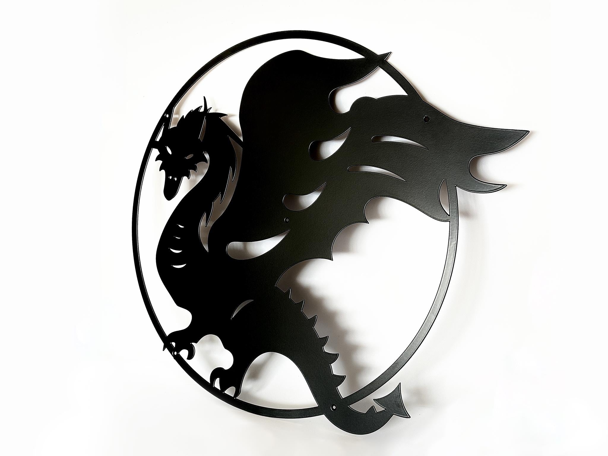 Dragon Wall Art Fantasy Flying Drake Silhouette — 4