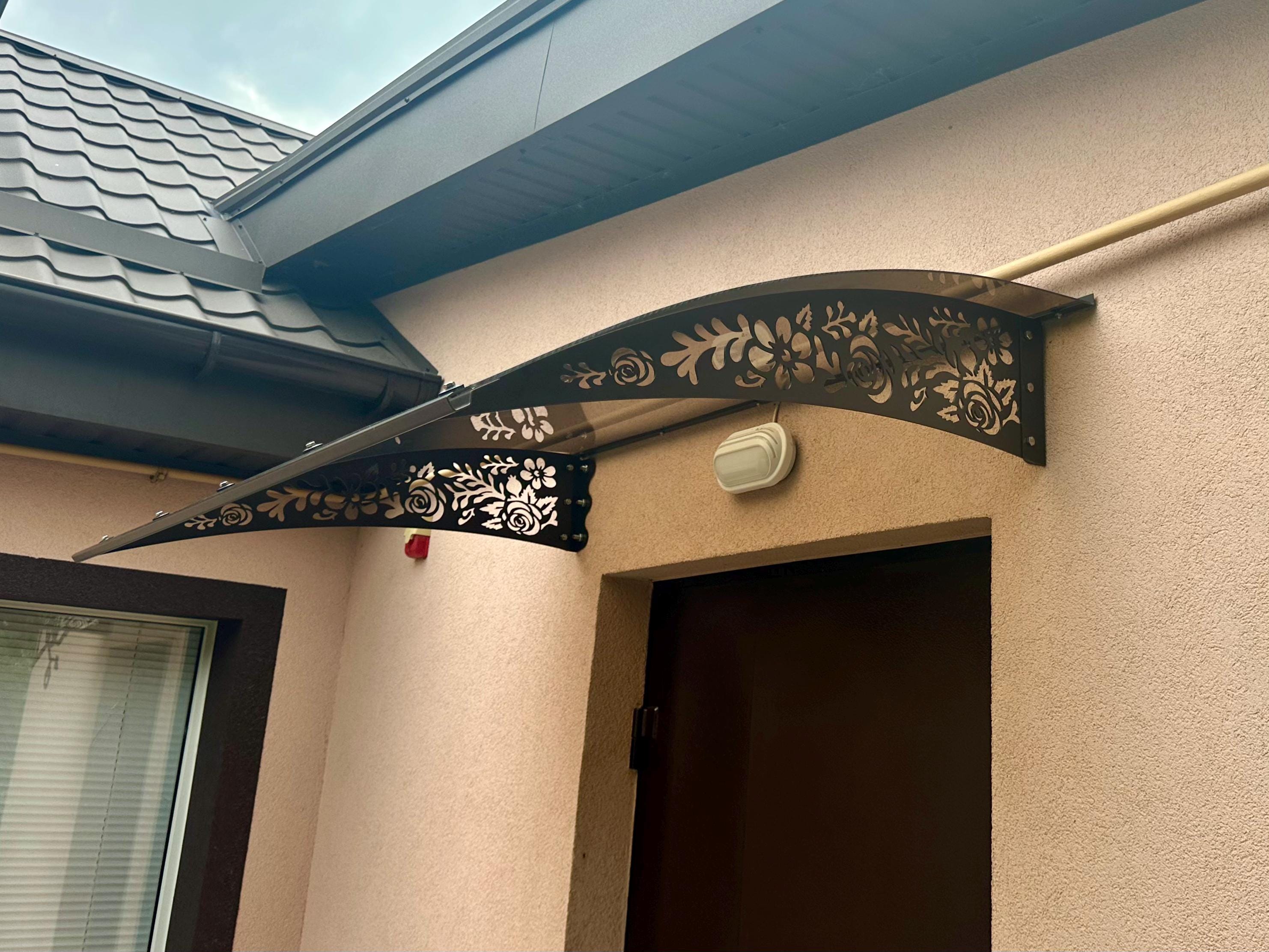 Polycarbonate Front Door Awning — 2