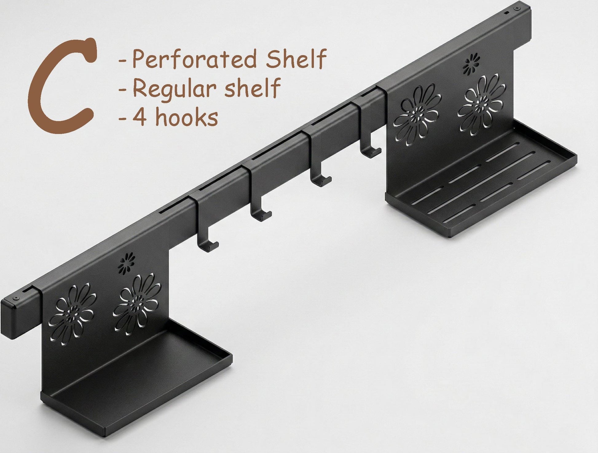 Modular Aluminum Rail Shelf — 4