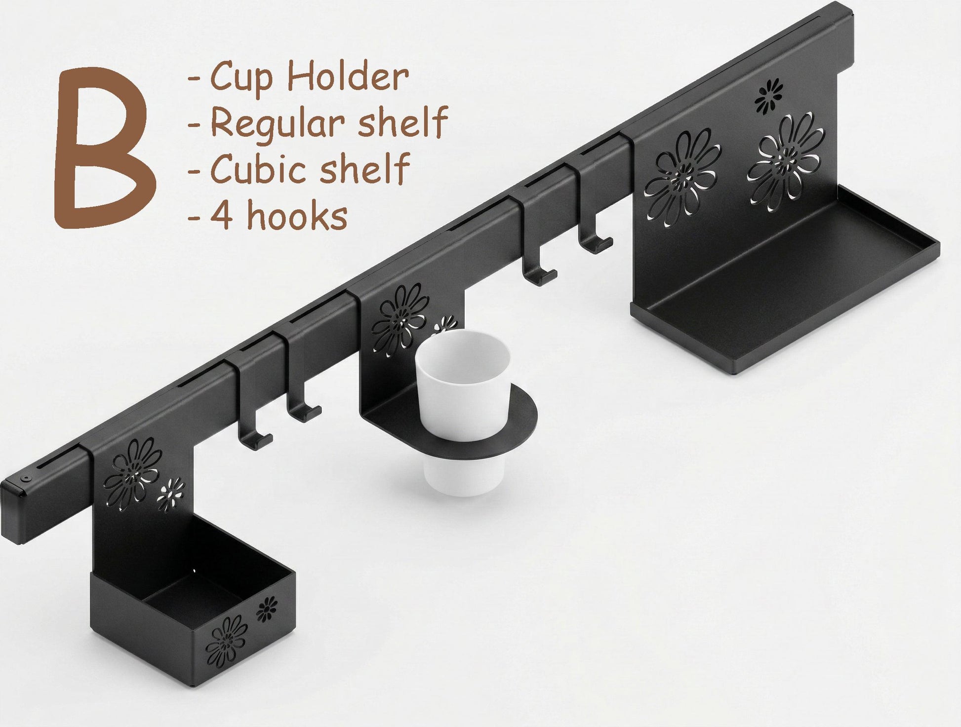 Modular Aluminum Rail Shelf — 3