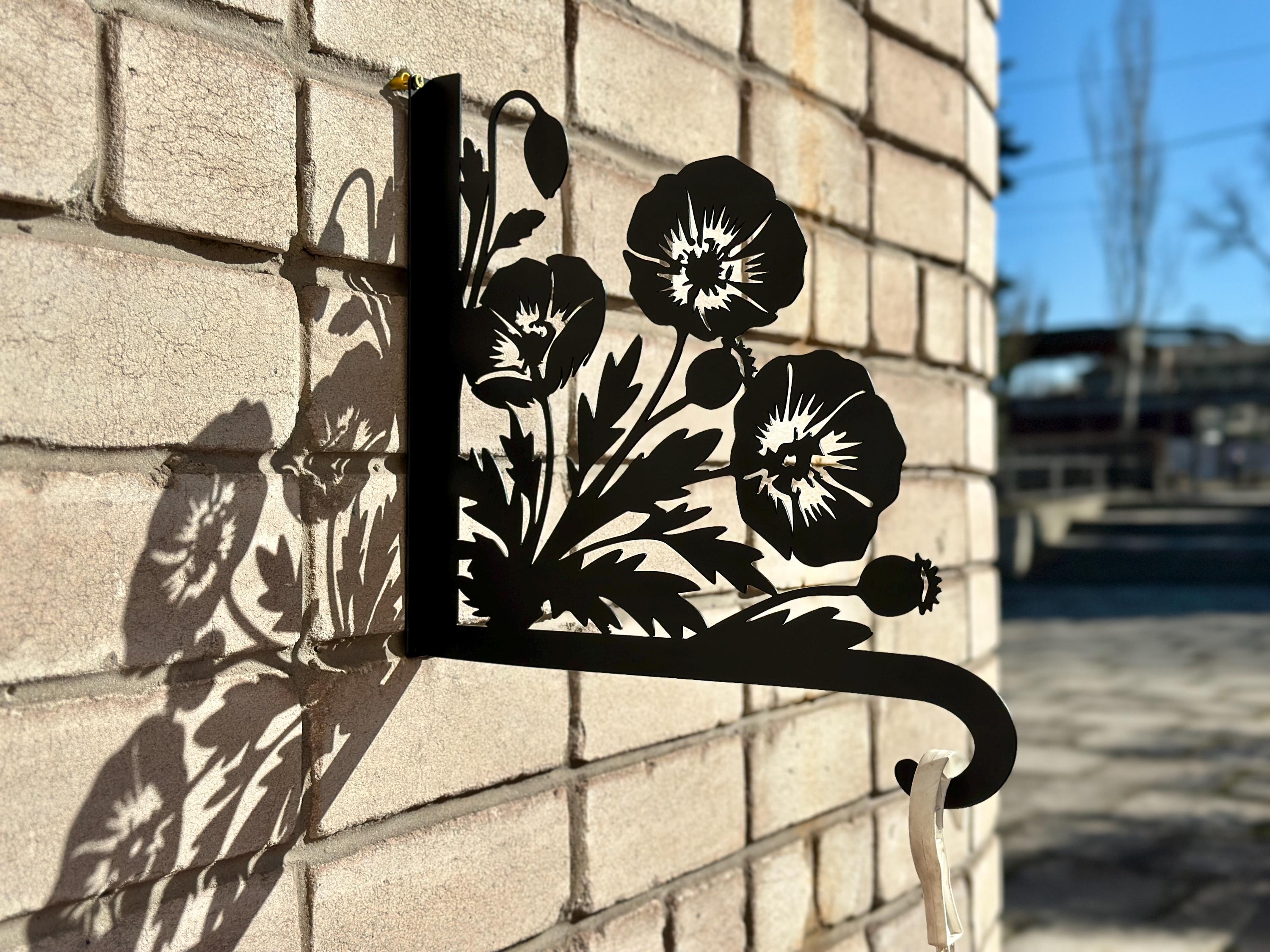 Poppies Metal Outdoor Plant Hanger — 2
