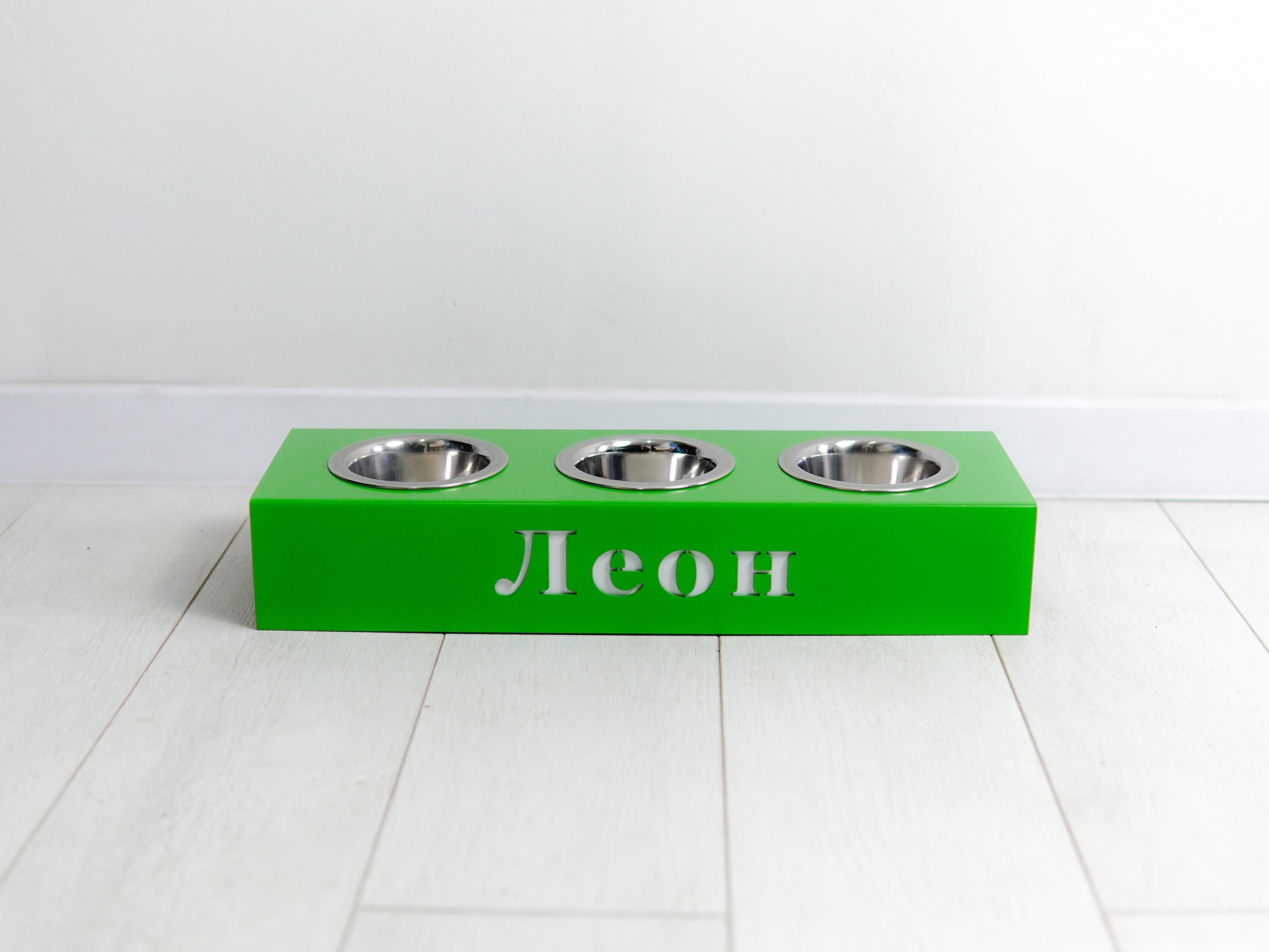 Personalized Metal Dog Feeder Stand — 3