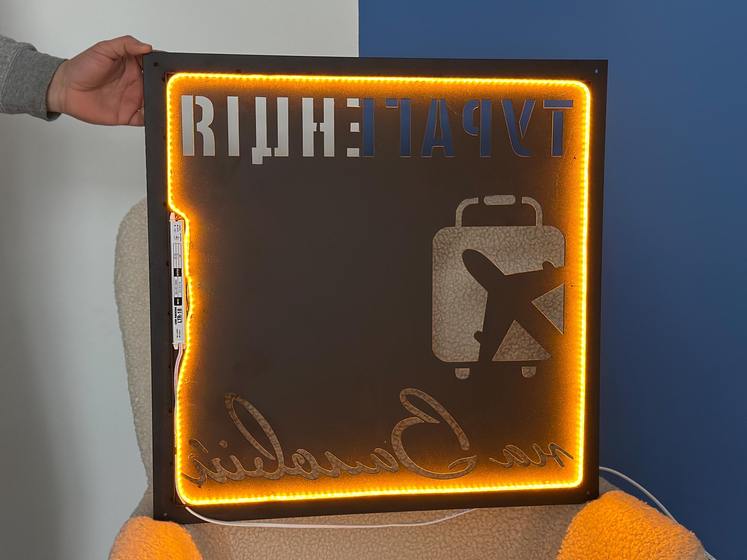 Custom Steel LED Sign — 7