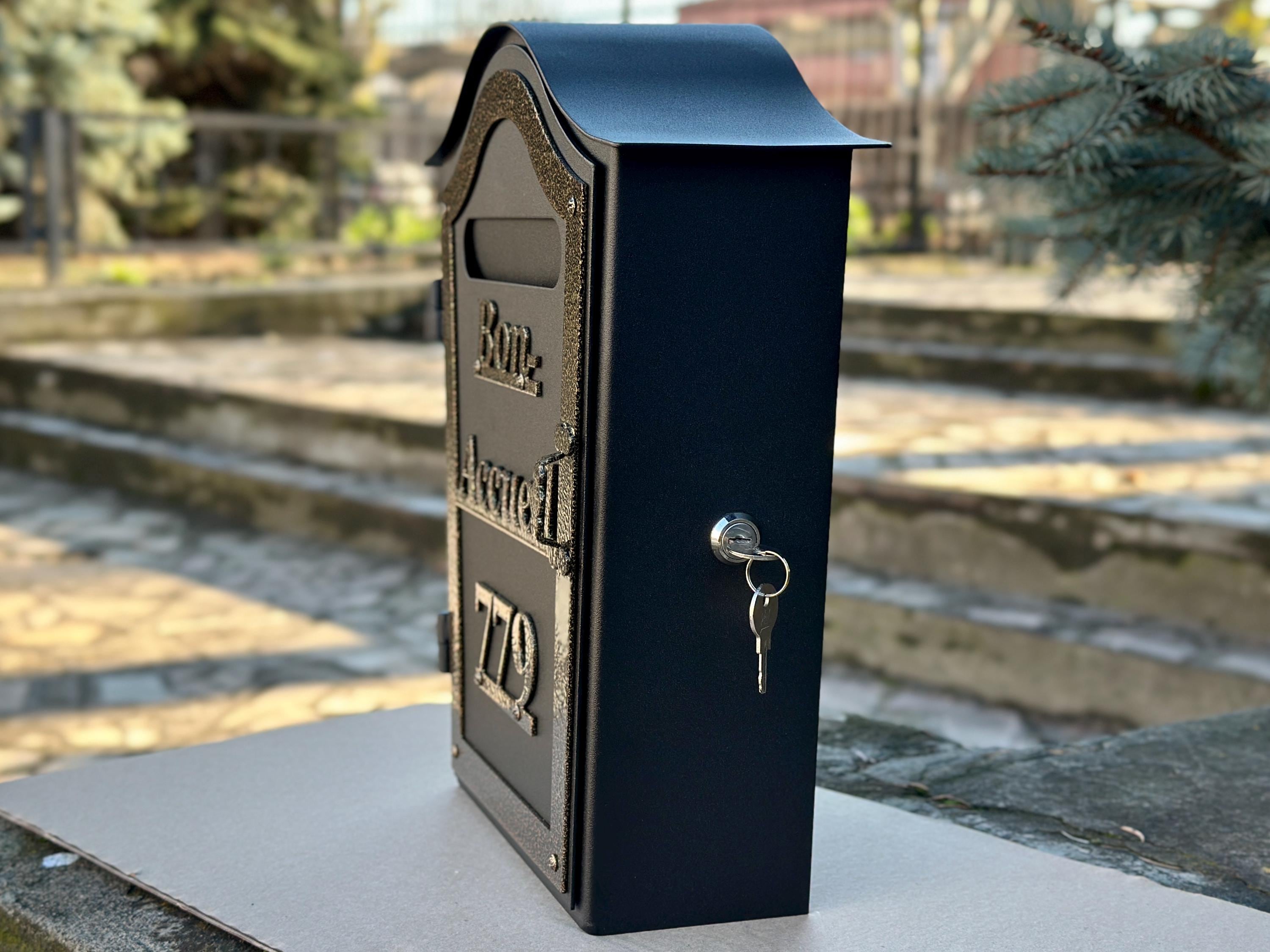 Custom Metal Mailbox with Lock — 2