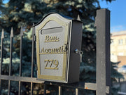 Custom Metal Mailbox with Lock