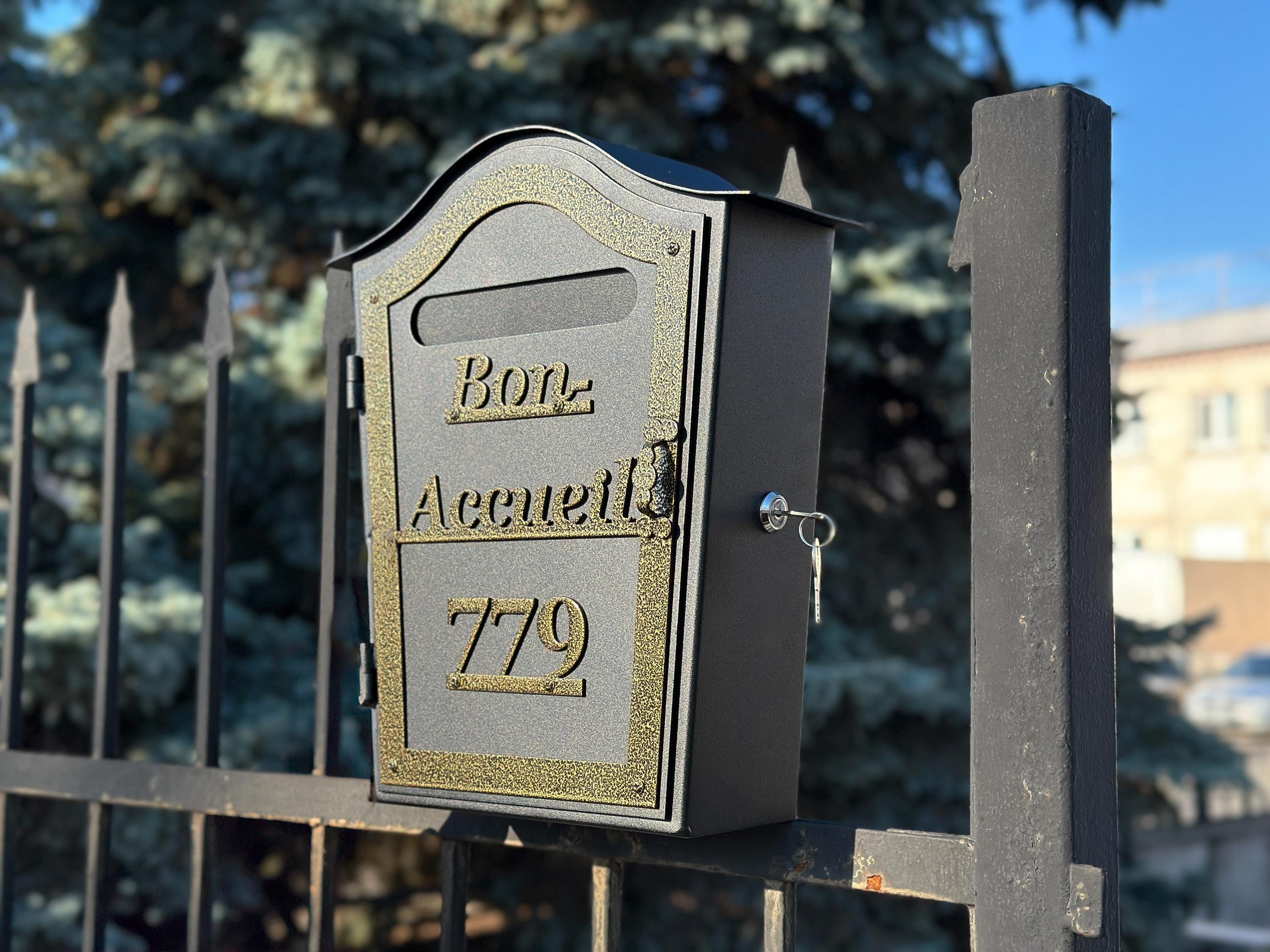 Custom Metal Mailbox with Lock
