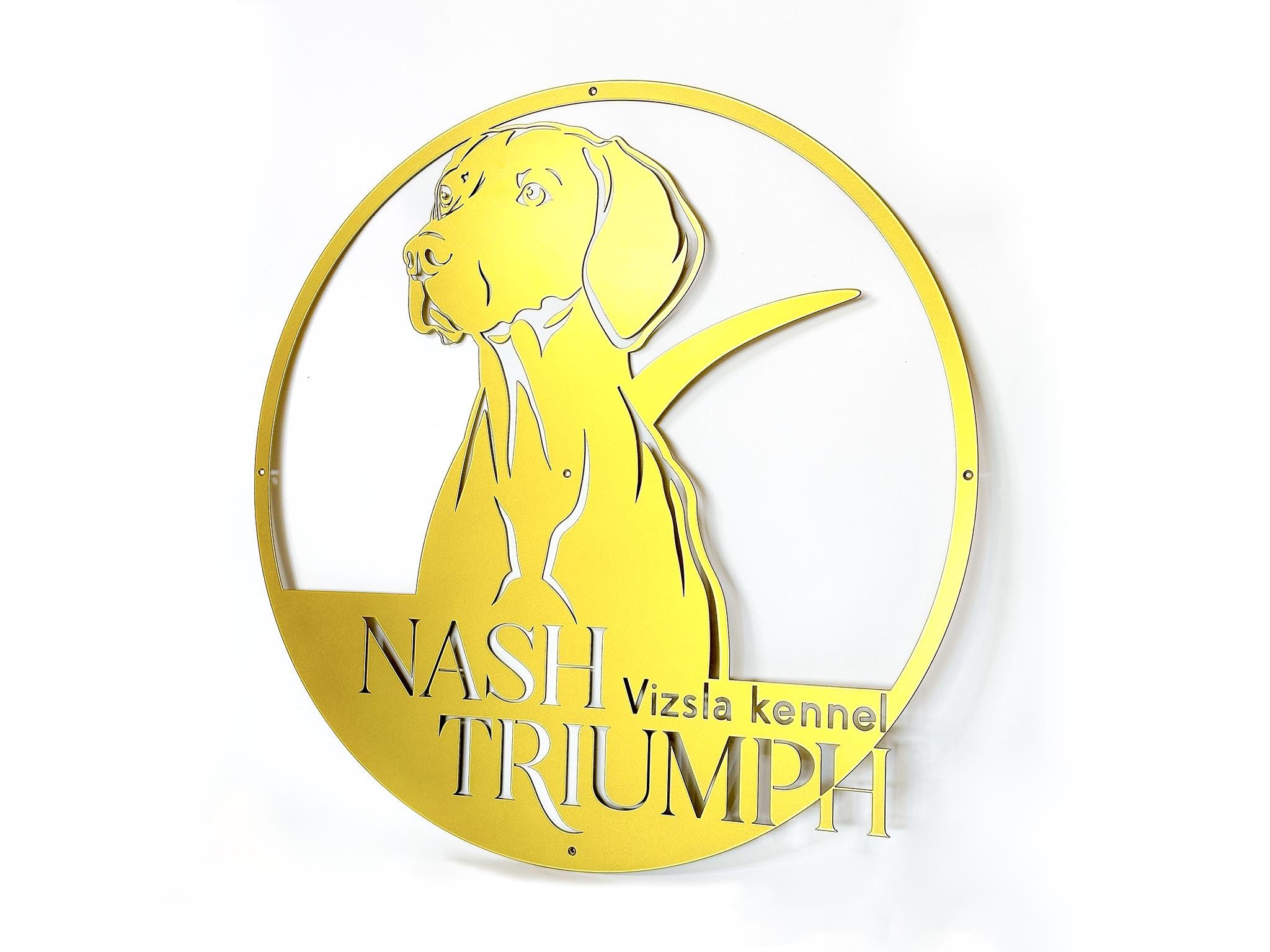 Personalized Vizsla Dog Sign — 4