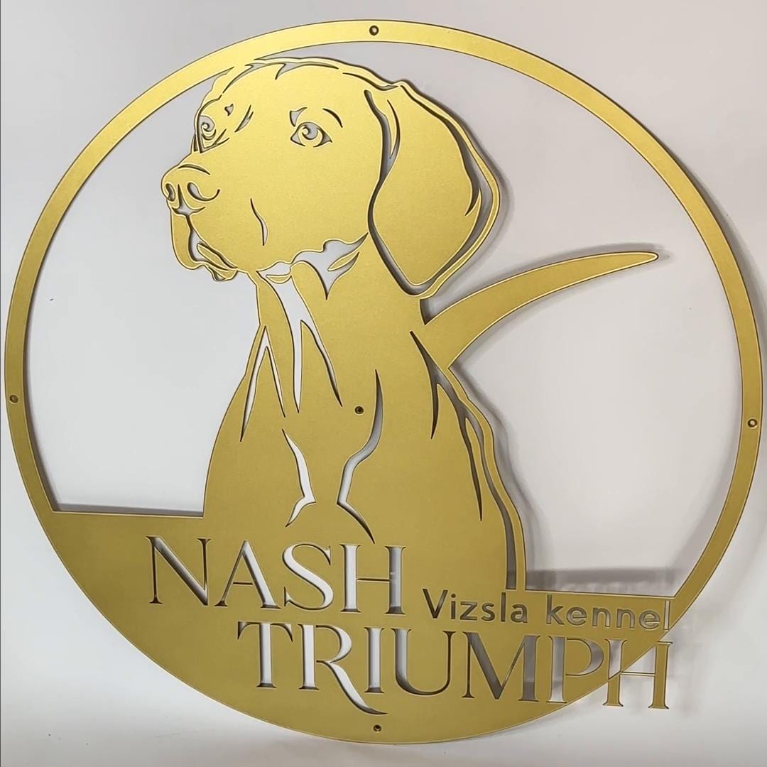 Personalized Vizsla Dog Sign