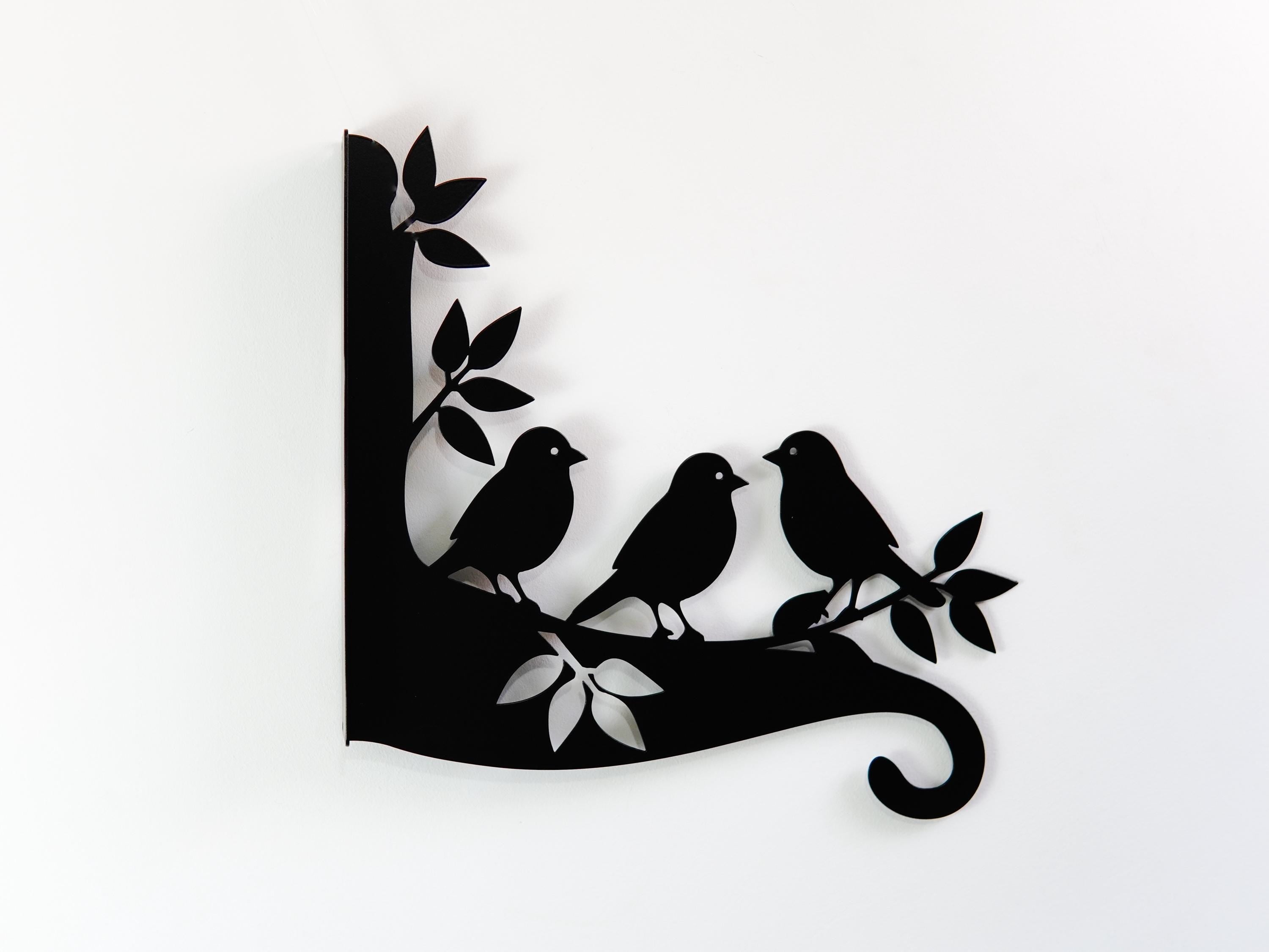 Birds Metal Outdoor Plant Hanger and Wall Hook — 4