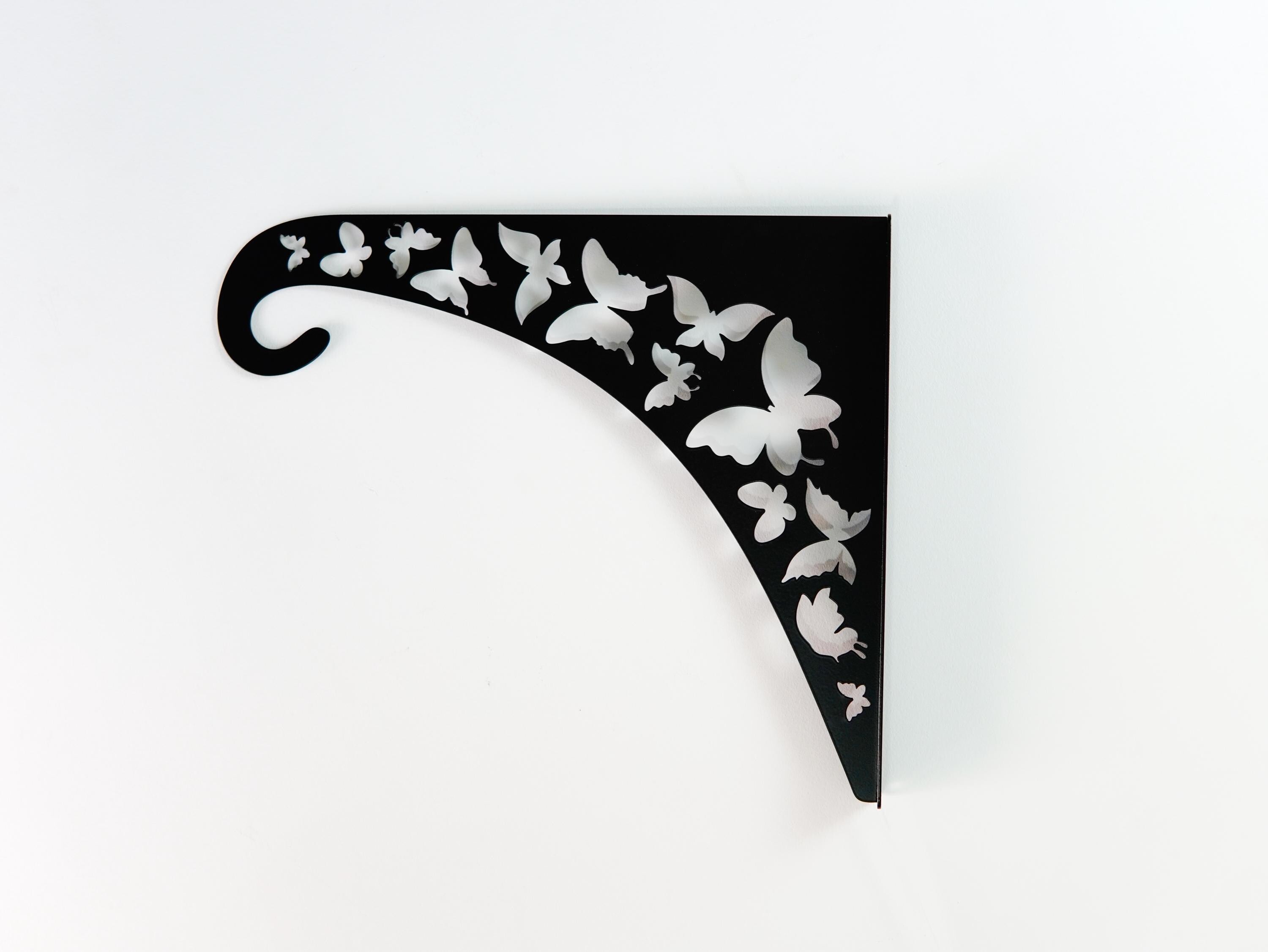 Butterflies Metal Outdoor Plant Hanger — 4