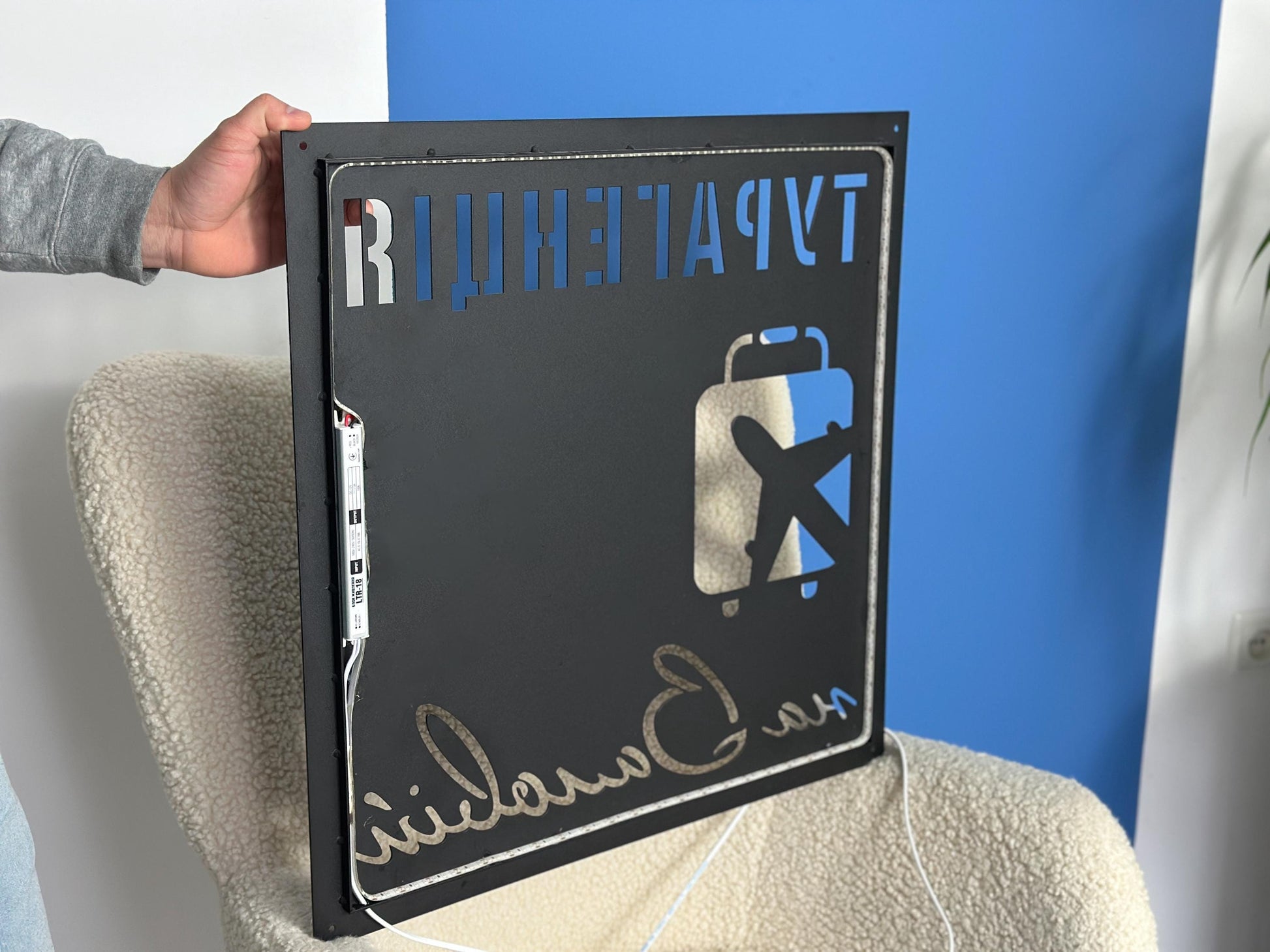 Custom Steel LED Sign — 9