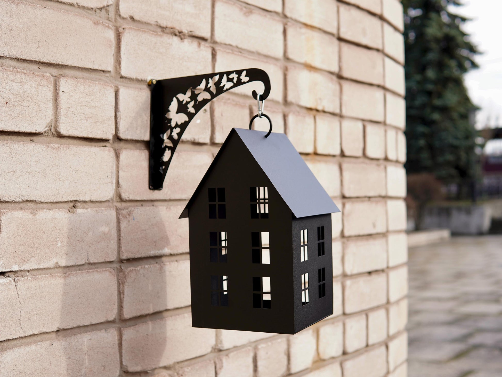 Bird Feeder. Decorative House and Lantern or Candle Holder. Made From  — 5