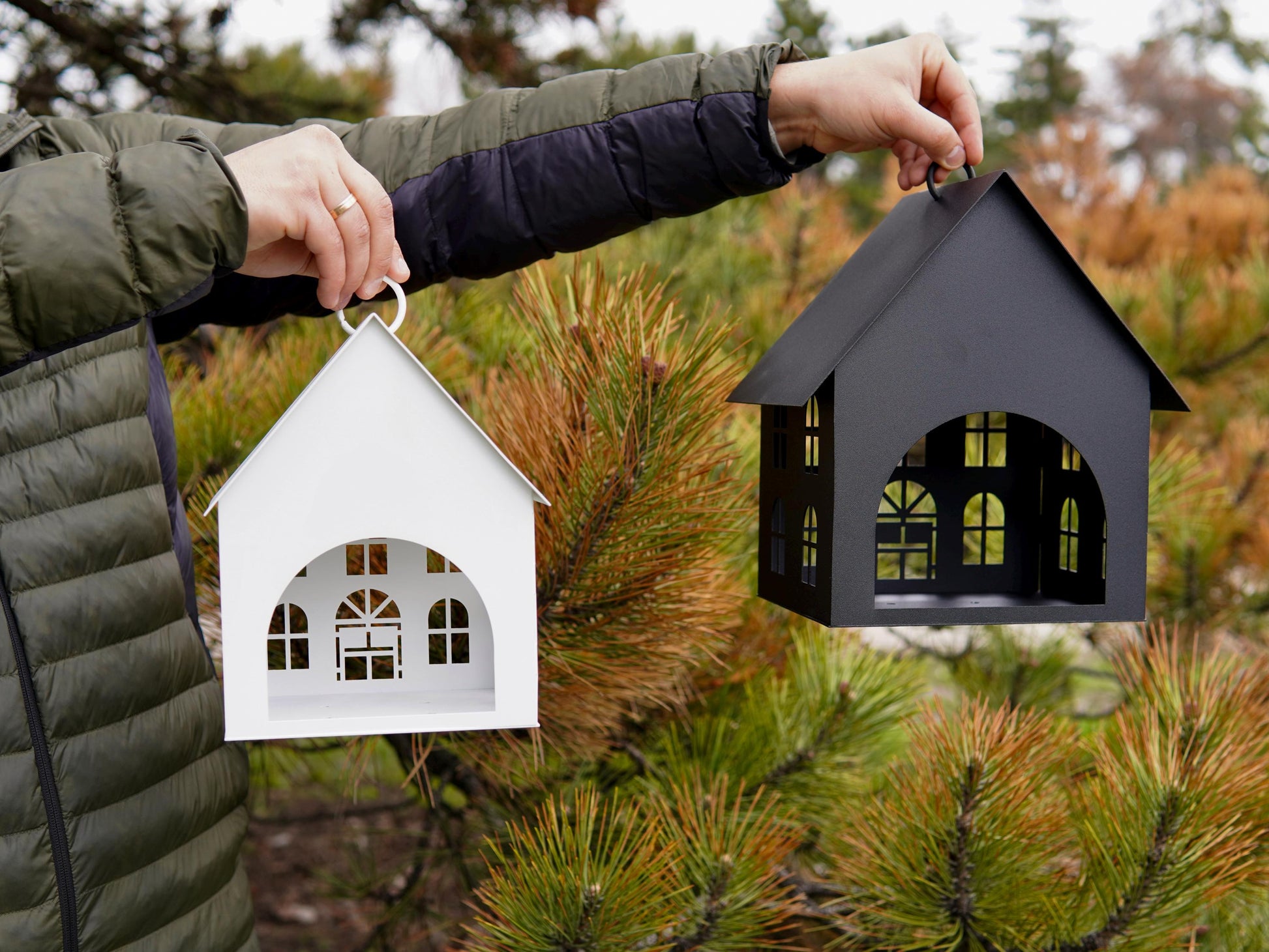 Tealight Holder or Bird Feeder. Decorative House for Fairies Made From — 3