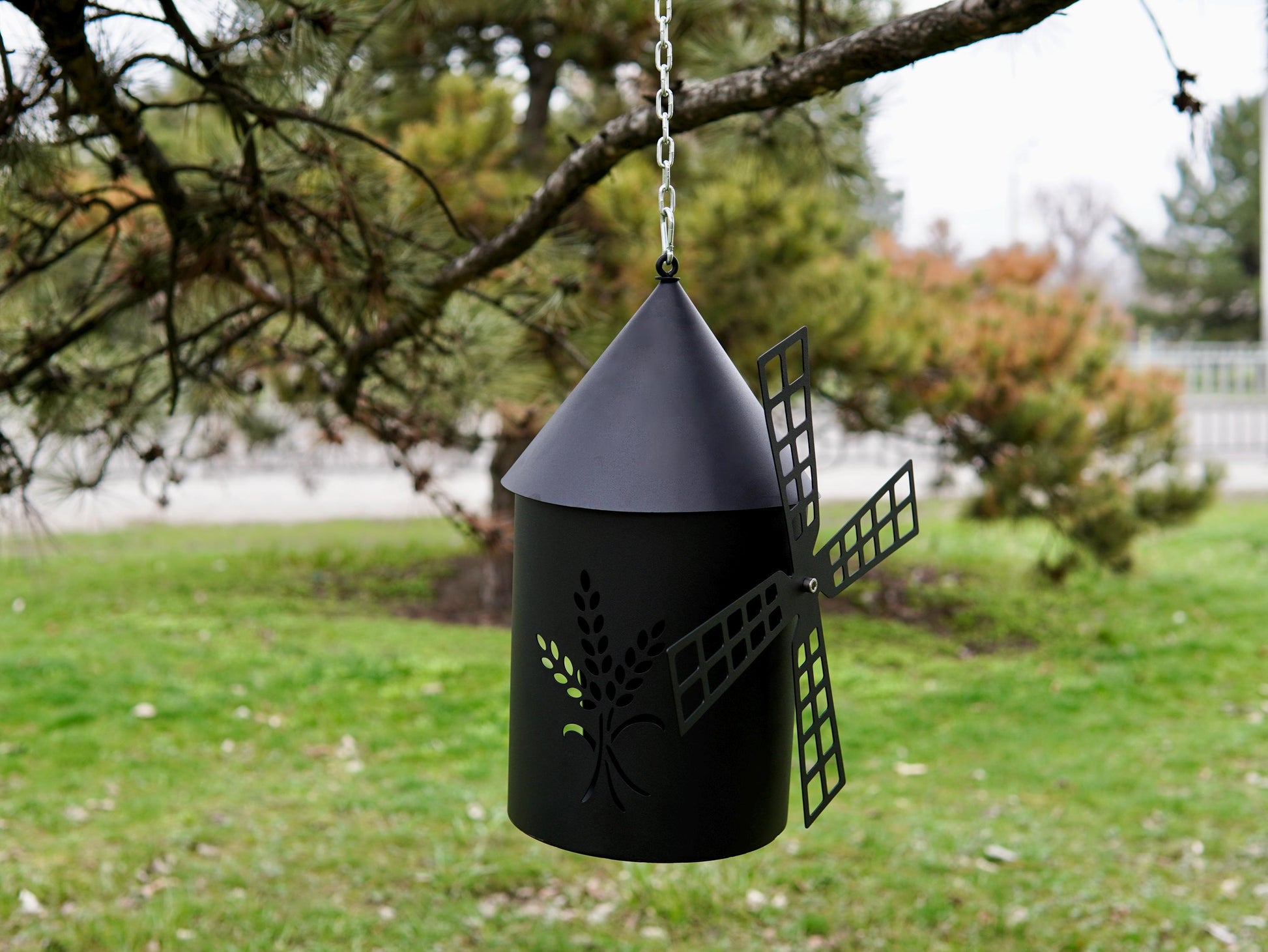 Flour Mill Decorative Bird Feeder Made From Aluminum. Tea Light Candle — 3