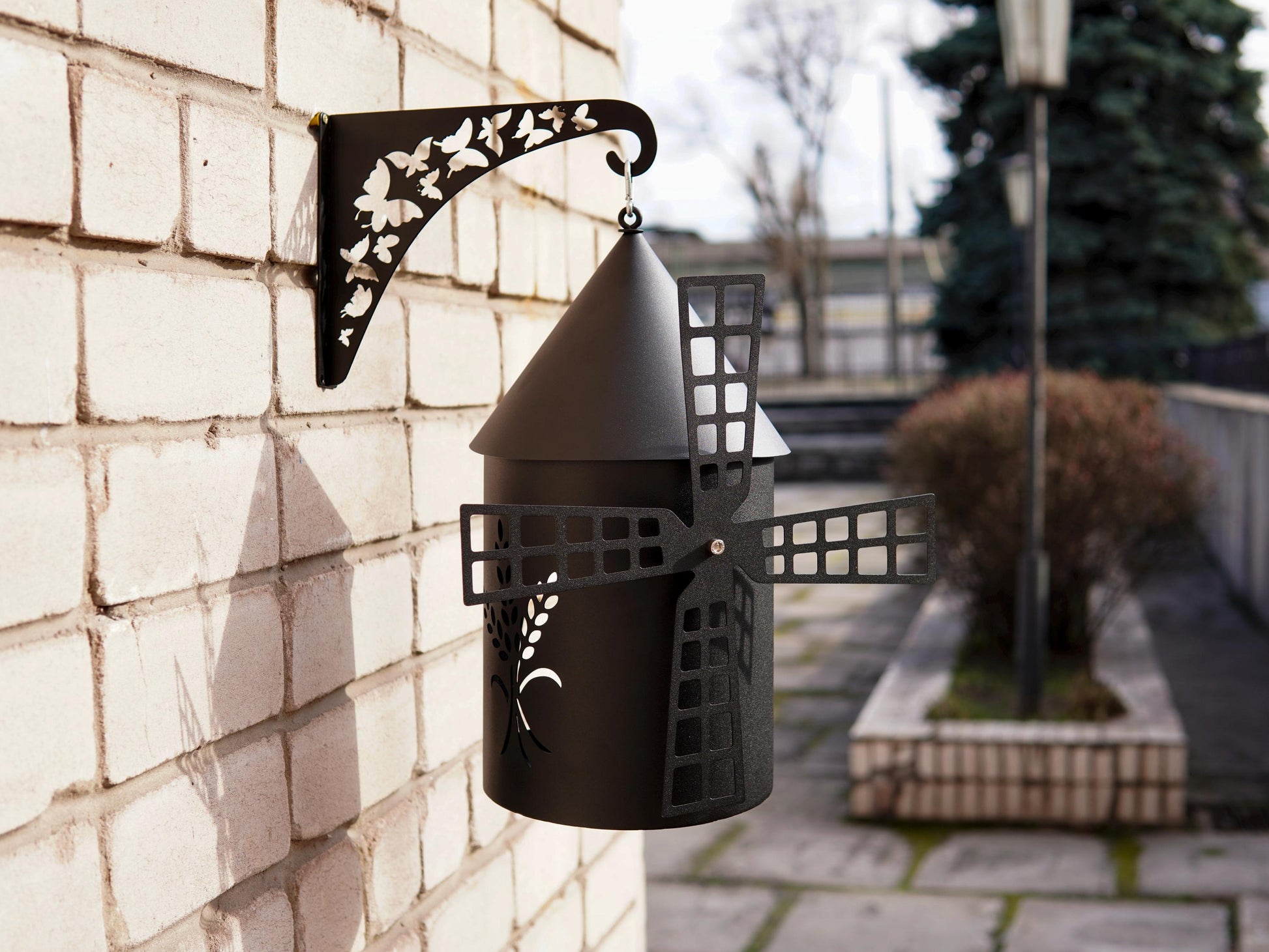Flour Mill Decorative Bird Feeder Made From Aluminum. Tea Light Candle — 8