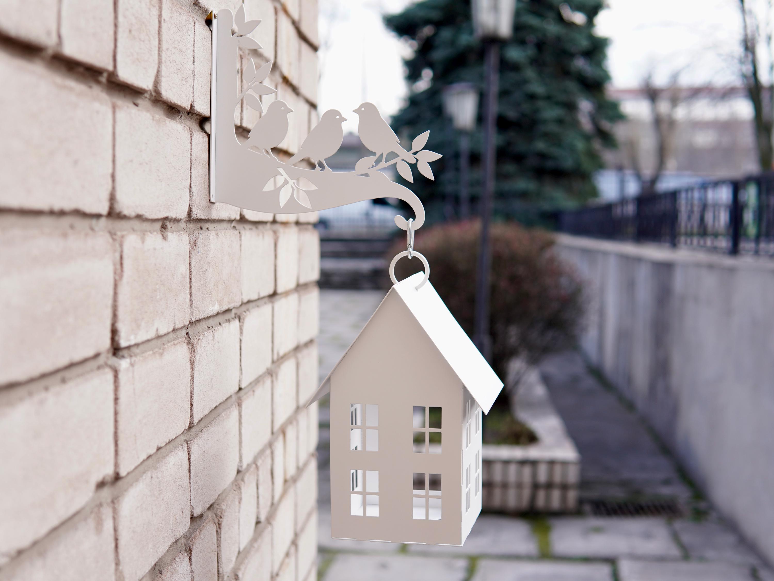 Bird Feeder. Decorative House and Lantern or Candle Holder. Made From  — 8