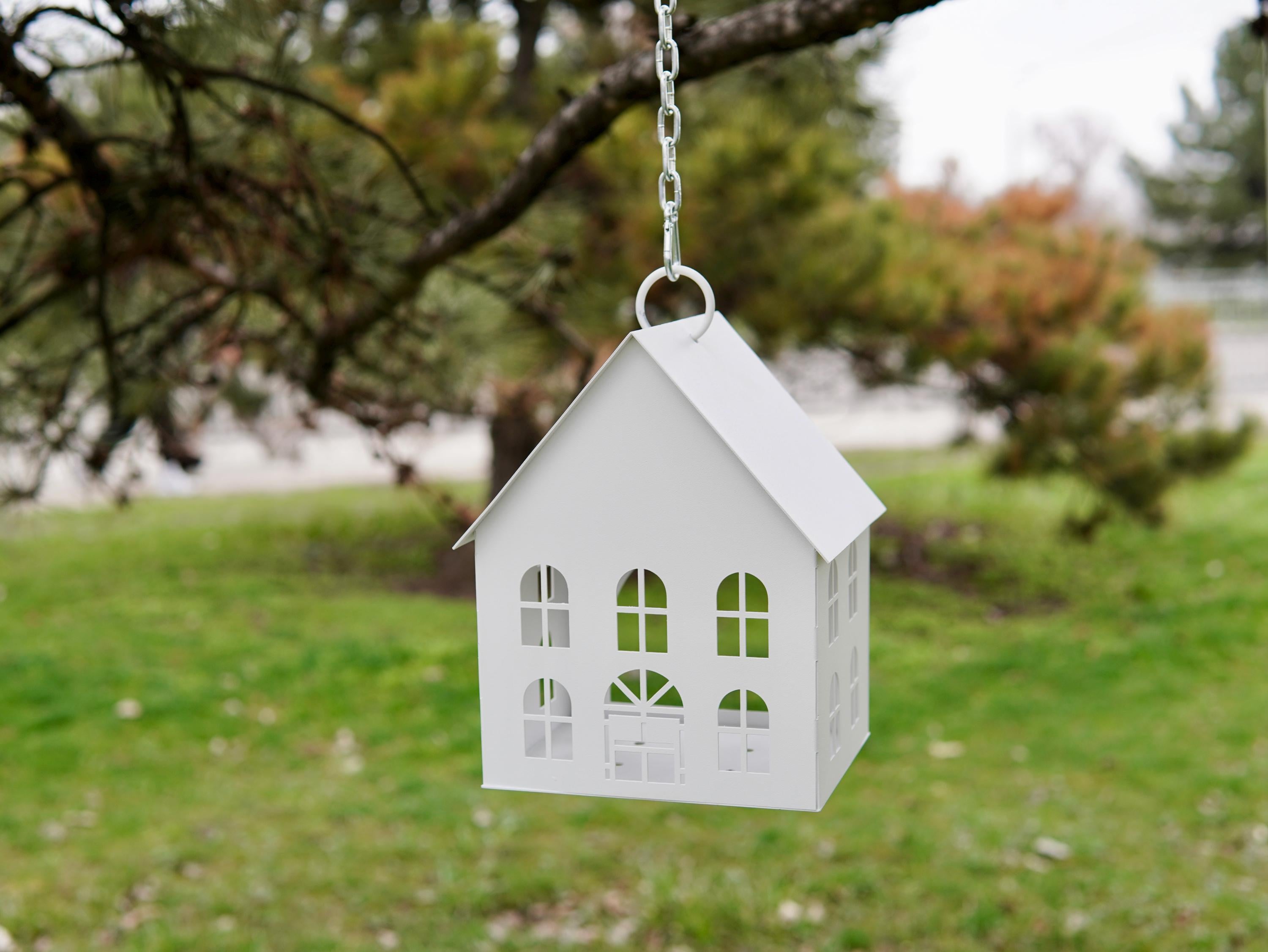 Tealight Holder or Bird Feeder. Decorative House for Fairies Made From — 9