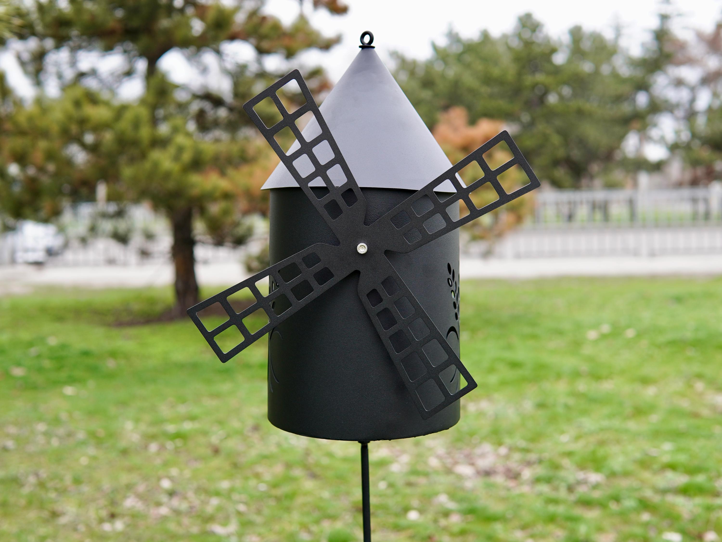 Flour Mill Decorative Bird Feeder Made From Aluminum. Tea Light Candle — 7