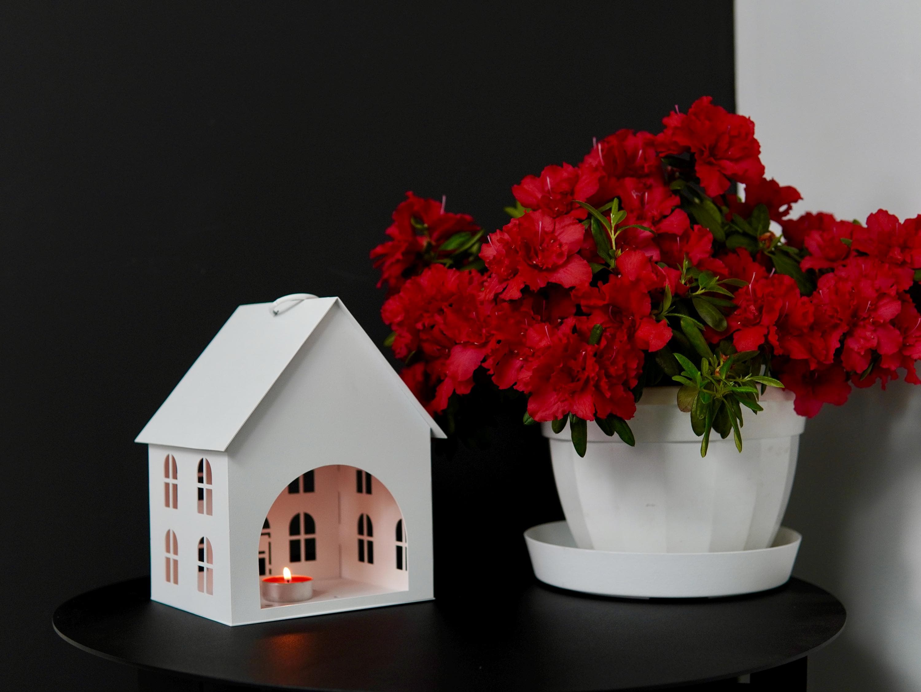 Tealight Holder or Bird Feeder. Decorative House for Fairies Made From